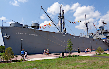 The Liberty Ship, the S. S. Brown docked in Cambridge, MD